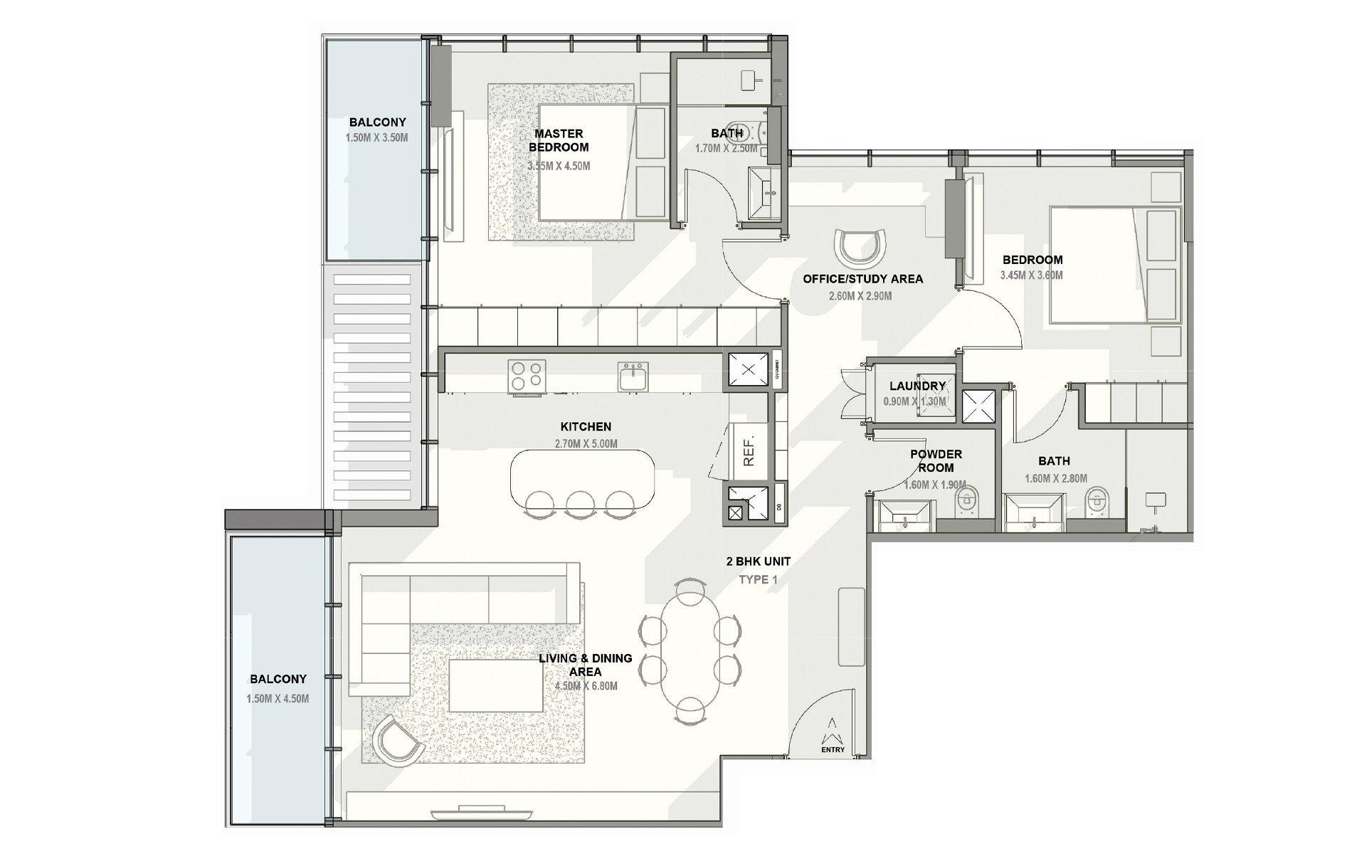 Allegro Residences typical floor plate