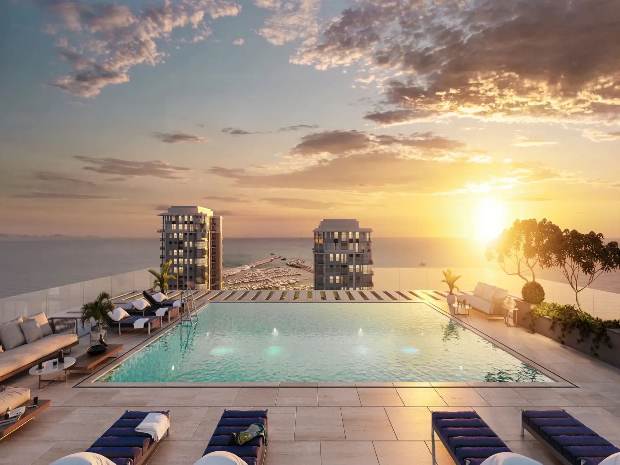 Pool deck view