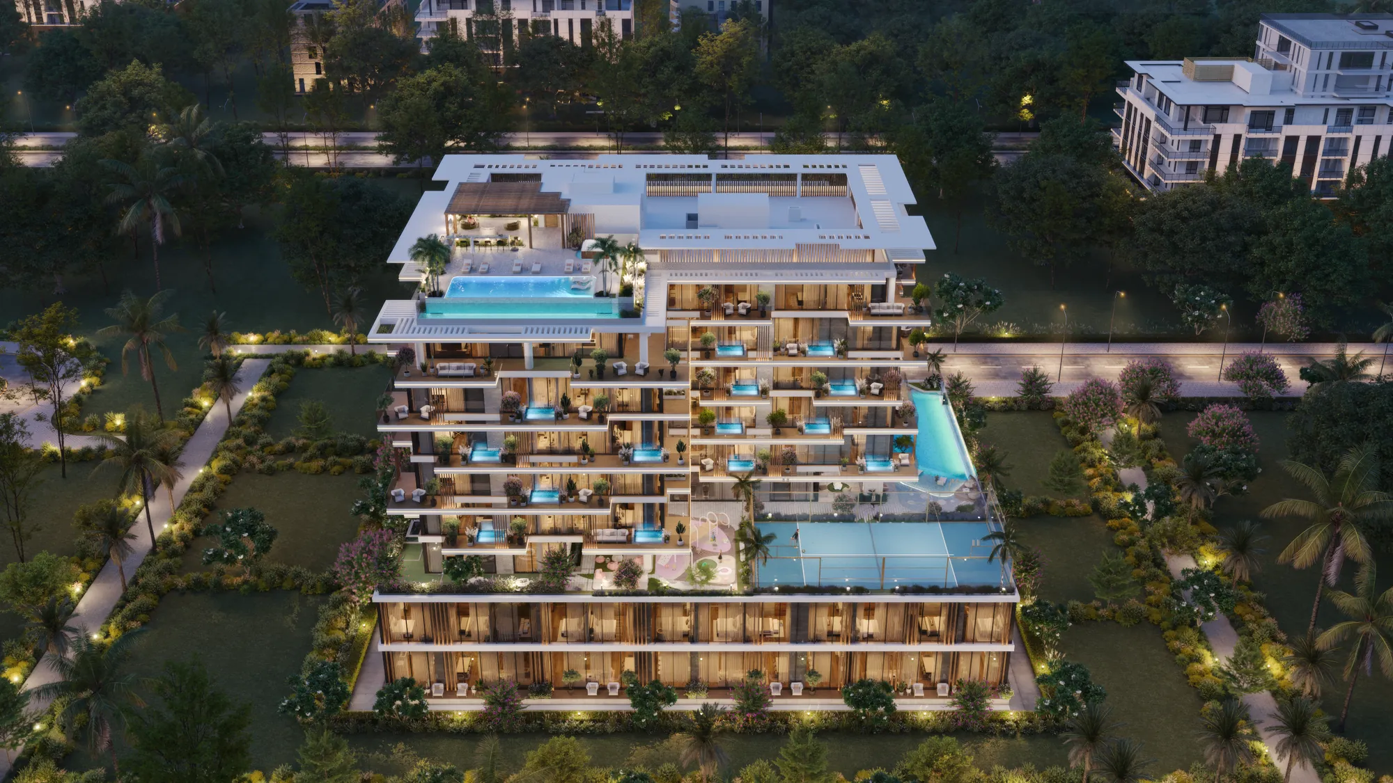 Aerial view from above